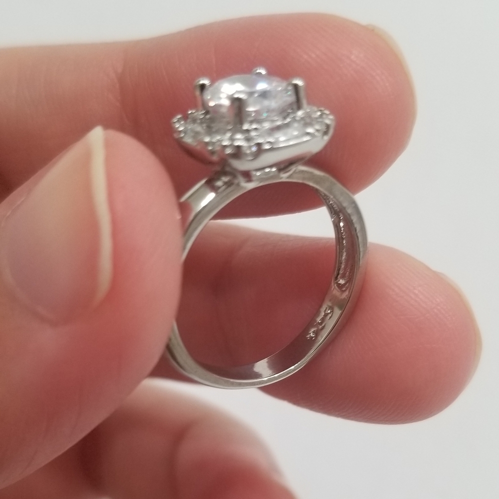 925 sterling silver stamped Wedding engagement - Picture 10 of 10
